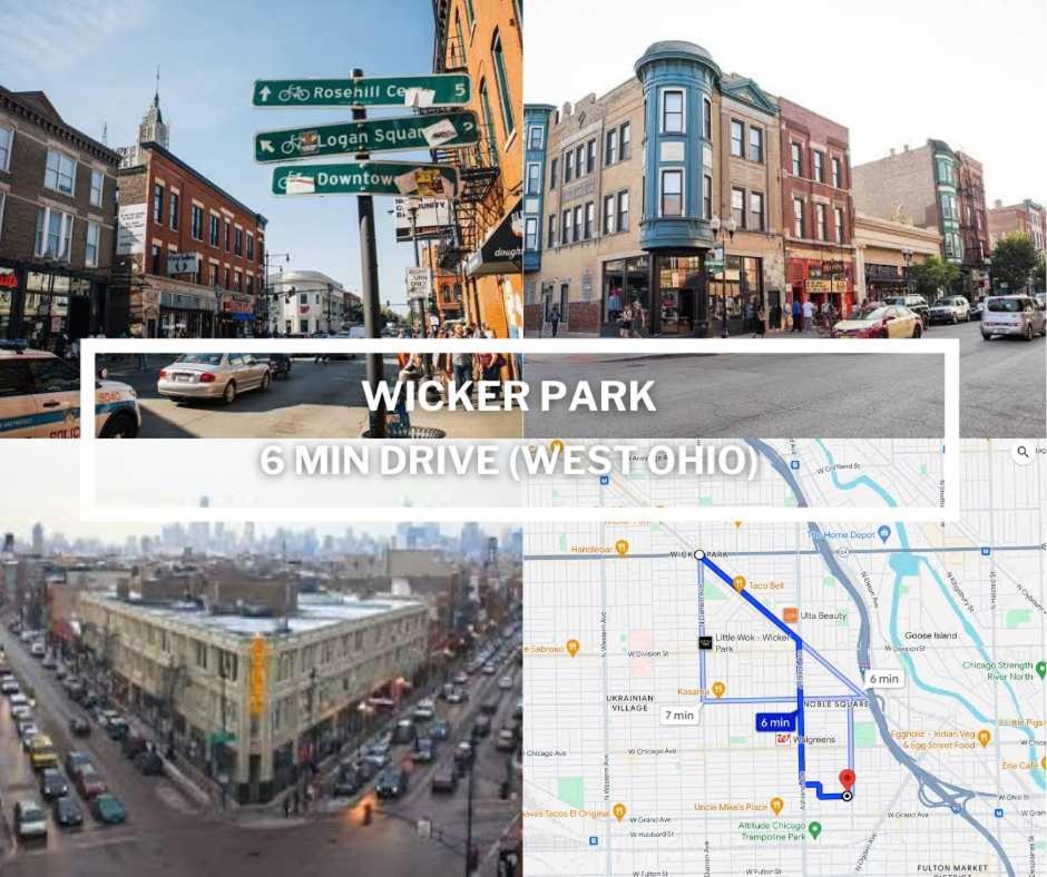 Stylish 2Br Urban Retreat In River West Chicago Kültér fotó